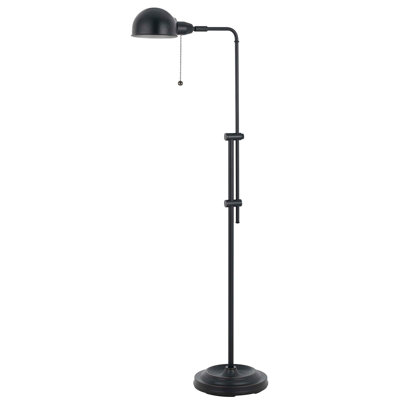 Lampe de lecture ajustable bronze foncé H 42 po style pharmacie