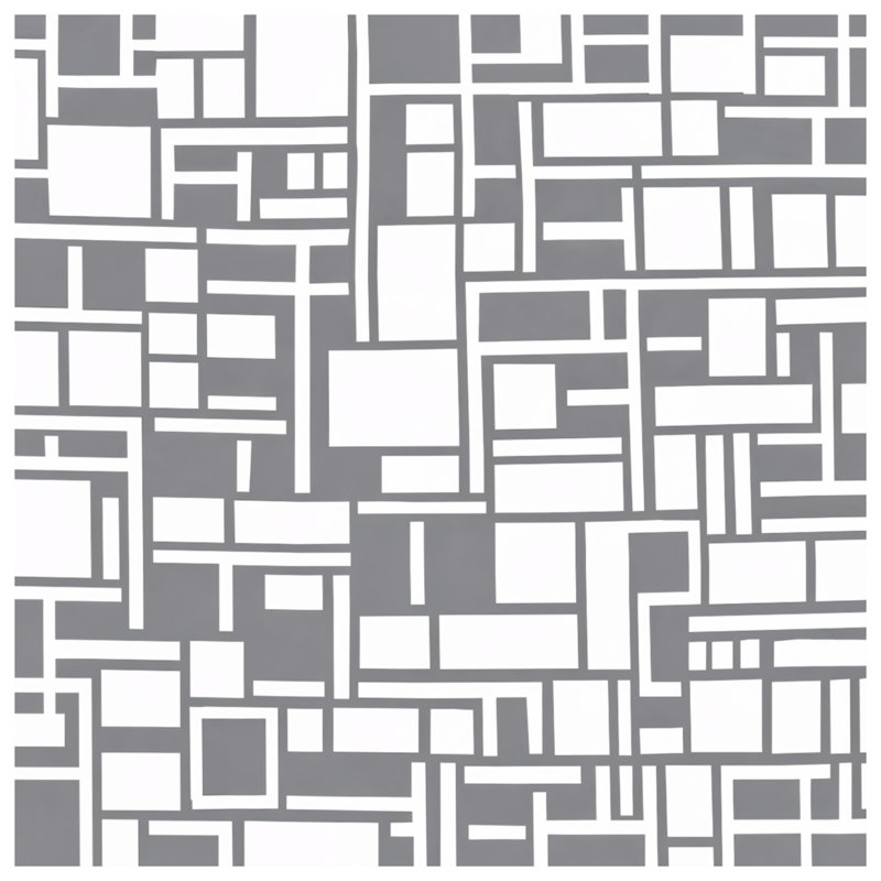 Gray White Rectangles Double Sided Throw Pillows, 18 x 18 inches