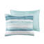 Couette de 6 pièces pour lit double/queen avec taies d'oreiller. Motif aquarelle apaisant. Microfibre pour une ambiance douce et relaxante dans la chambre. Taies d'oreiller lavables à la machine. Rayures. Chambre paisible et douce.