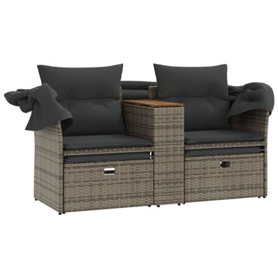 56.7'' Wide Rectangle Patio Sofa with Cushions