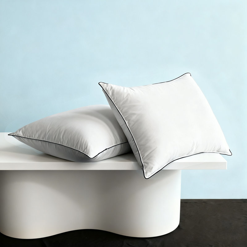 White Goose Down Pillow, 650 Fill Power Luxury Hotel Collection for All Sleeper,100% Cotton Shell, King, 1
