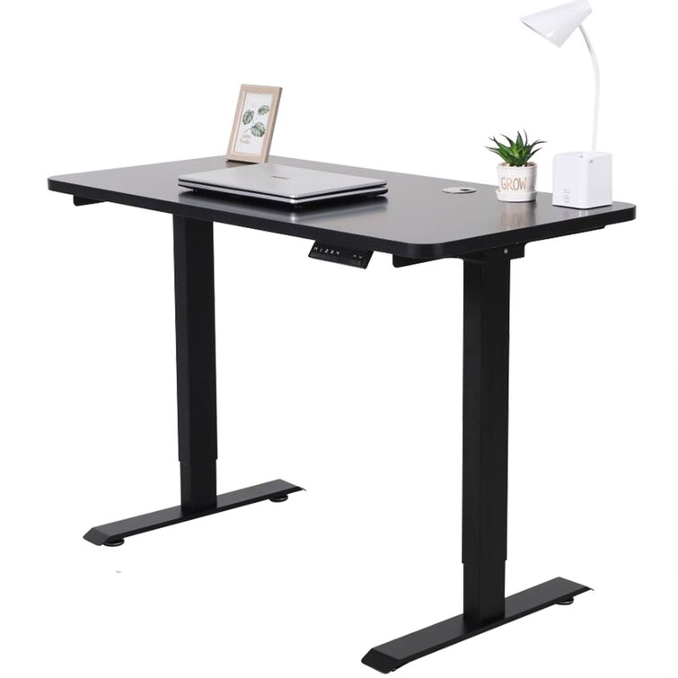 SHW Electric Height-Adjustable Computer Desk