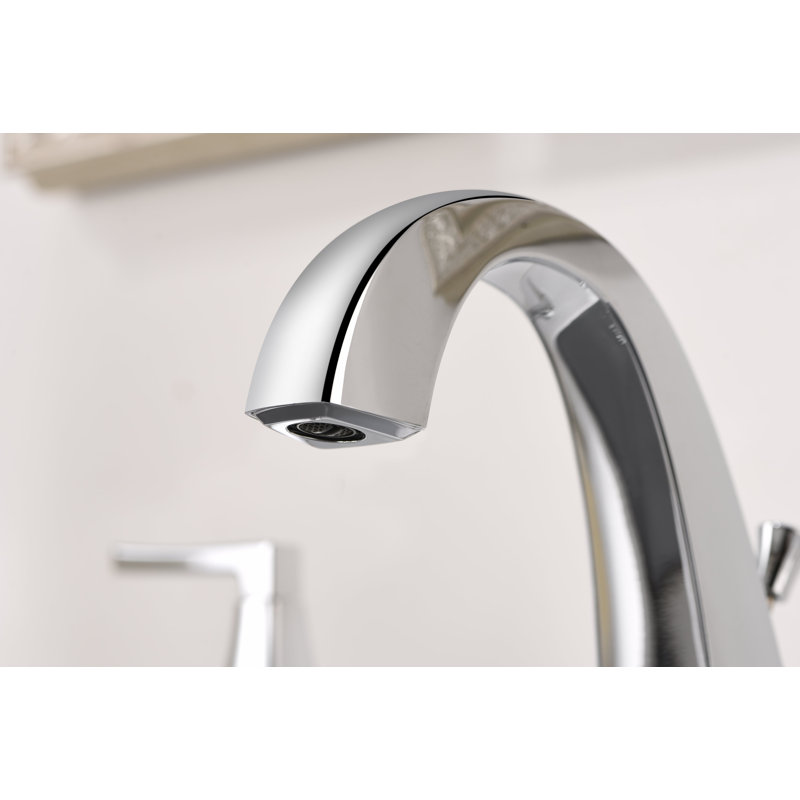 Lotto Collection Two-Handle 6 to 10" Widespread Lavatory Bathroom Faucet with Drain Assembly - Chrome Polished