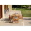 Table de salle à manger d'extérieur extensible en bois de teck rectangulaire | 100% bois de teck certifié FSC