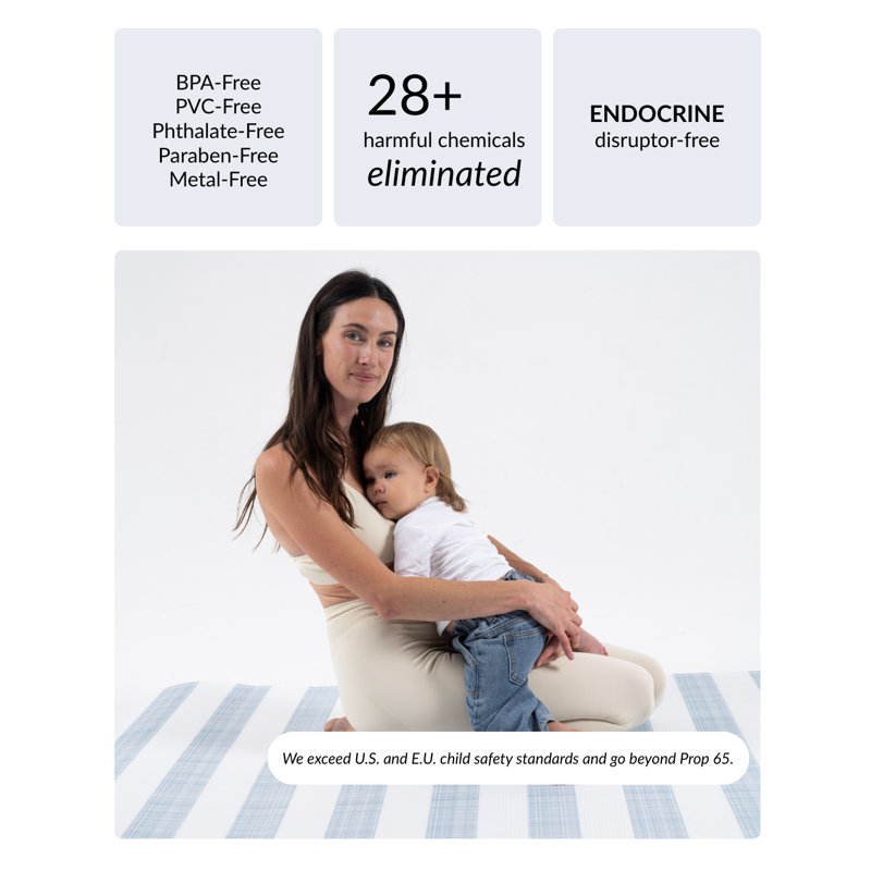 Reversible Emerson Foam Playmat, Blue
