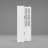 78.9" H Corner Storage Cabinet With Glass Doors