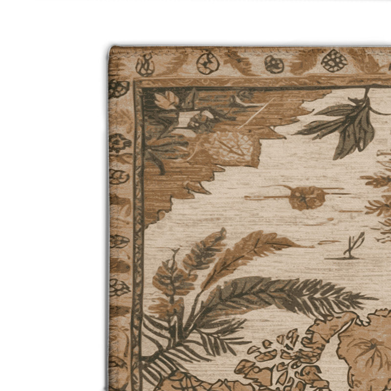 Tapis d'intérieur et d'extérieur brun Nature, Rectangulaire 8 pi x 10 pi