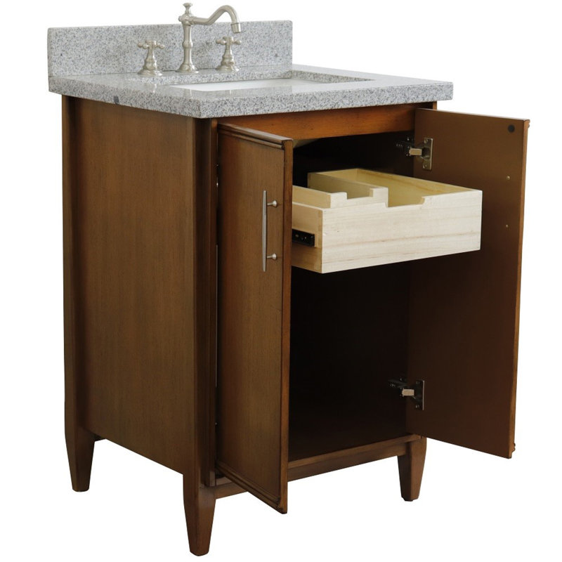 Ensemble de meuble-lavabo simple 25 po, Gris