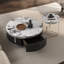 Table basse italienne ronde en marbre