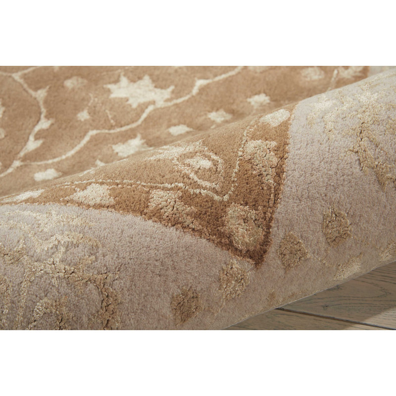 Huttig Viscose Oriental Indoor Rug, Rectangle 9'6" x 13'
