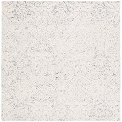 Ednah Hand Tufted Wool And Cotton With Latex Damask Rug