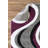GLORY RUGSBlackAreaRug PurpleGraySwirls,ModernCarpet forBedroom,LivingRoom,Dining-2051077862