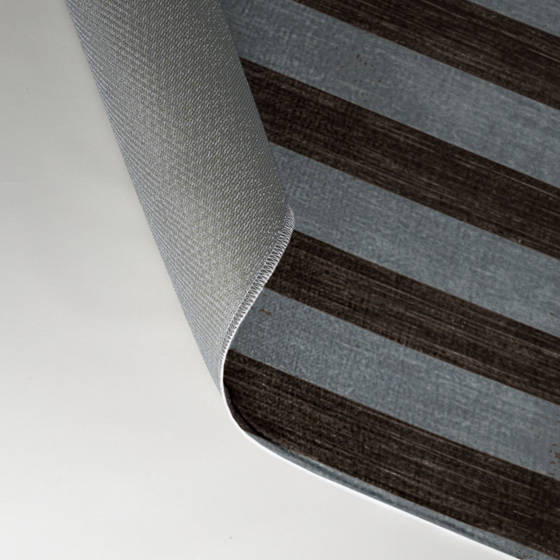 Tapis intérieur / extérieur gris HorizontalStripes, Rectangle 9 pi x 12 pi