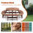 10-12 Seater Round Wooden Picnic Table - Diy Outdoor Table With Built-in Ring Stool, 500-lb Weight Capacity For Patio Garden Backyard
