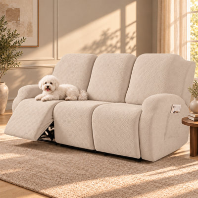 Housse pour canapé inclinable extensible à 3 places Adamstown
