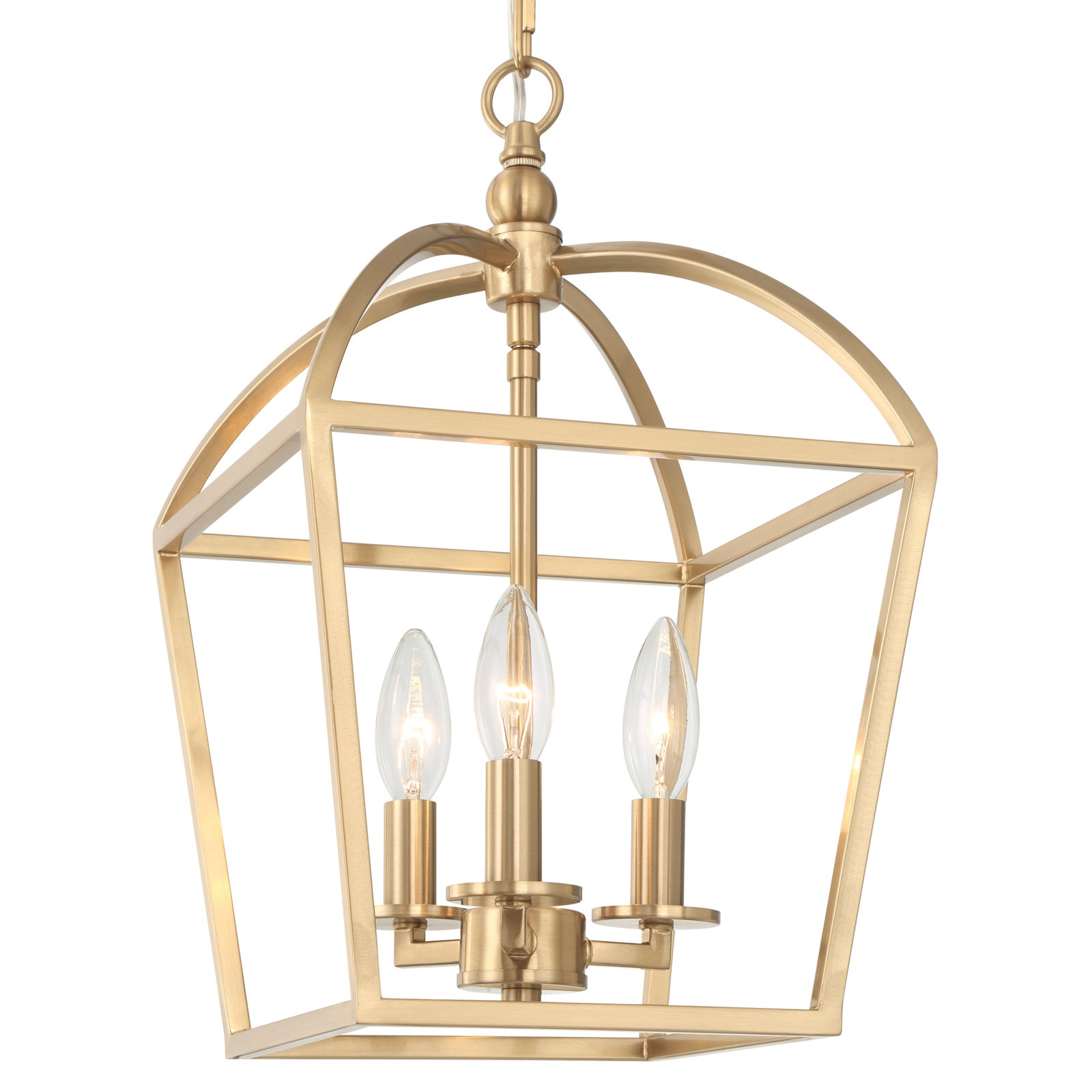 Alfreda 3-Light Chandelier, Brass