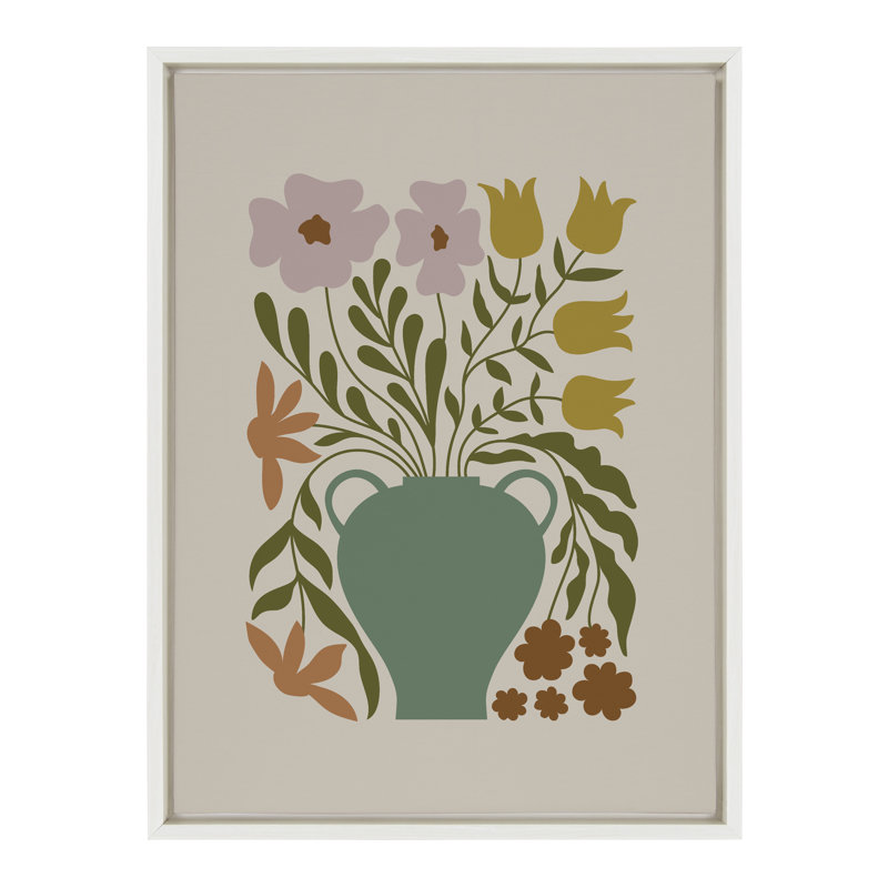 Reproduction d'art sur toile encadrée multicolore multicolore par Creative Bunch Studio