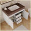 Ensemble de meuble-lavabo autoportant 36 po avec lavabo en céramique 36 po-131348617