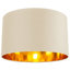 Contemporary Cotton Lamp/Light Shade with Shiny Paper Inner-660541415-561683931