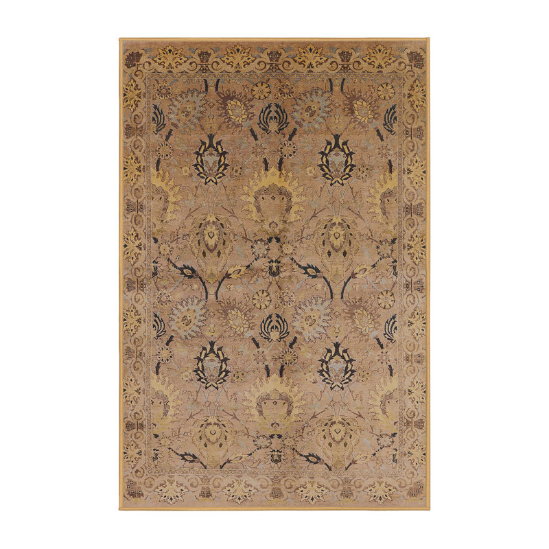 Tapis brun à motif oriental, Rectangle 5 pi x 8 pi