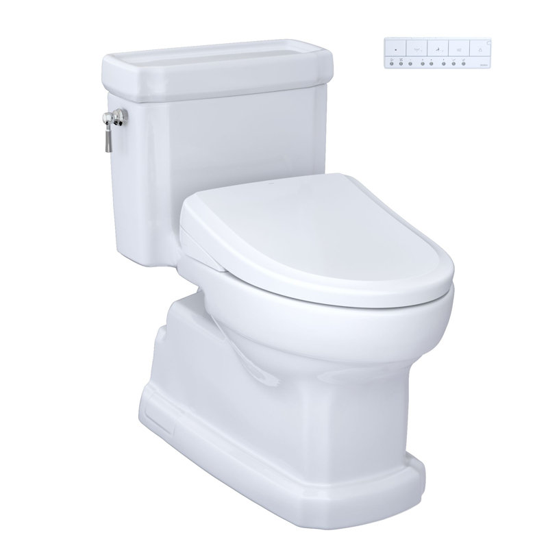 Guinevere 1.28 GPF Floor Mounted Bidet Toilet (Seat Included)