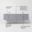 Ensemble de meuble-lavabo double mural 80 "Geneva-112899584-87285973