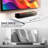 White Tempered Glass Floating Wall Shelf