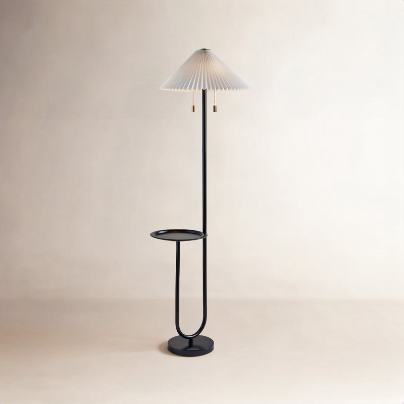 Lampe sur pied Carmellia Uma, Noir