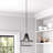 Brecksville 1 - Light Single Drum Pendant with Crystal Accents-1904562468
