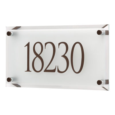 Plaque d'adresse 1 ligne Frjan