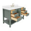 ARIEL Magnolia 54 Single Bathroom Vanity with Top-591854388