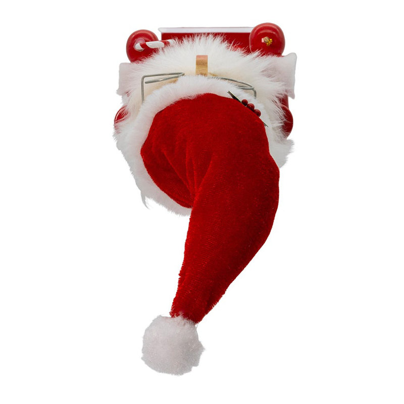 15-Inch Red and White Wooden Santa Claus Nutcracker