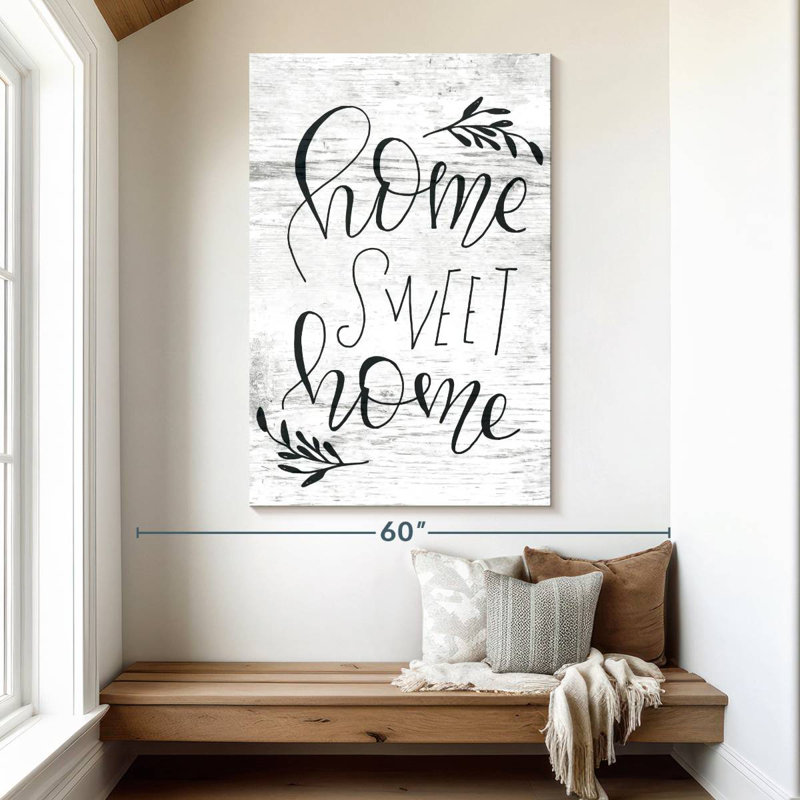 Plaque murale Kema Home Sweet Home, H 51 po x l 34 po