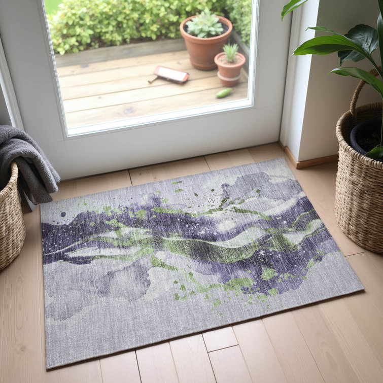 Premium Machine Washable Elize AMF1523 Abstract Rug