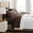 Southshore Fine Linens Vilano Springs Extra Deep Pocket 4-Piece Sheet Set, Ultra Soft Double-Brushed 110 GSM Microfiber Bedding, 21-Inch Deep Pocket, 2 Pillowcases, Twin, Chocolate Brown-86340219-86340215