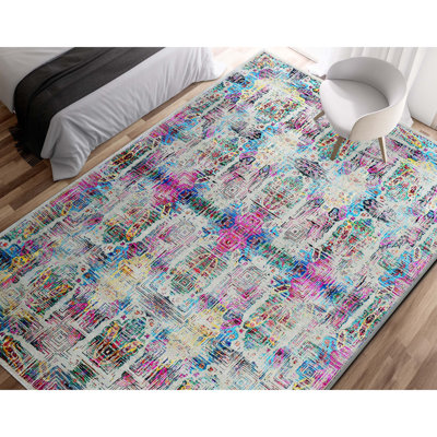 Tapis rectangulaire noué à la main