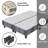 Wood Box Spring/Foundation With Legs For Mattress Support, Heavy-Duty Structure, Fully Assembled, No Need For Bed Frame, Queen, Black-345529134