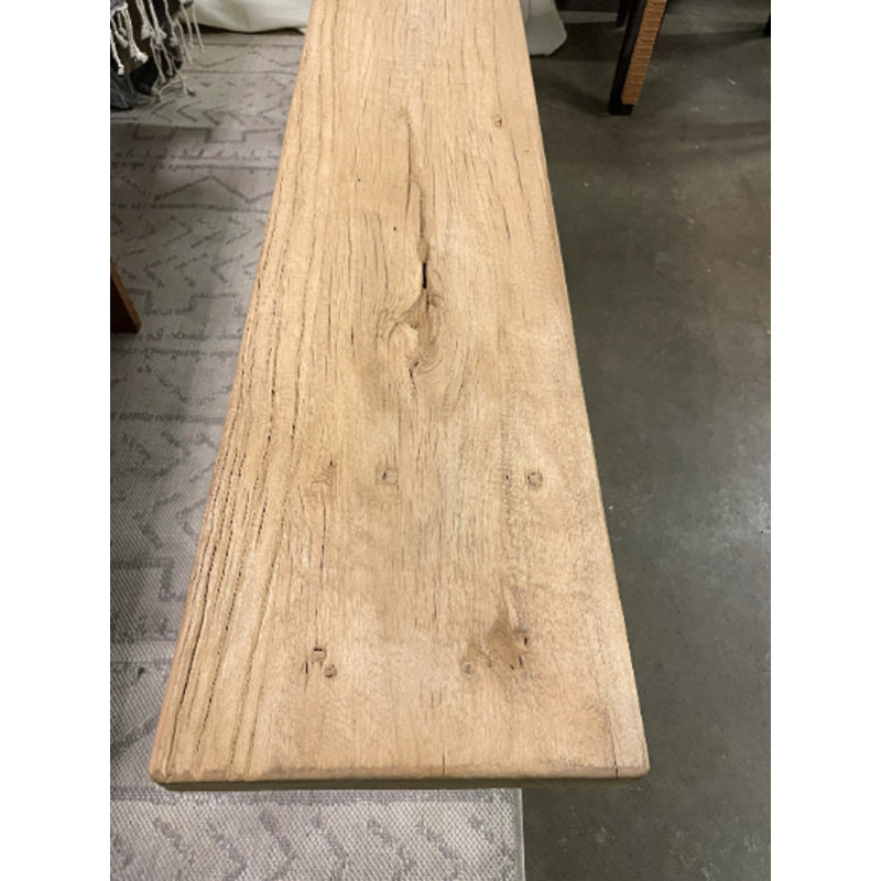 Banc en bois massif Dusen, H 20 po x l 10 po x P 72 po