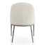 Chaise d'appoint rembourrée en métal martelé Lalia-126080946