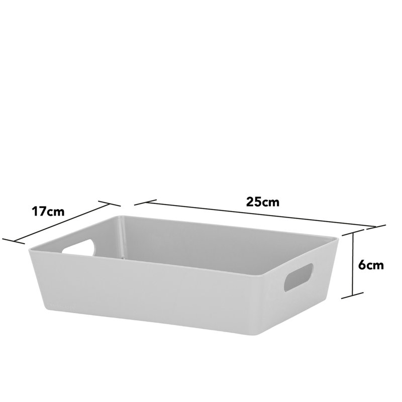 Wham Studio Basket Rectangular, Cool Grey