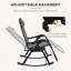Ensemble de chaises longues berçantes pliables zéro gravité Outsunny-1425070632