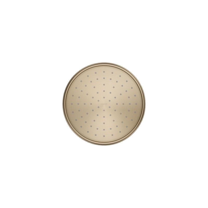 Traditional Rain Shower Head, Vibrant Brushed Bronze