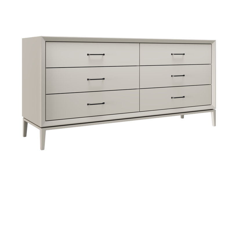 Alexandra Double Drawer Bath Vanity, Vintage Taupe, Matte Black, 72"