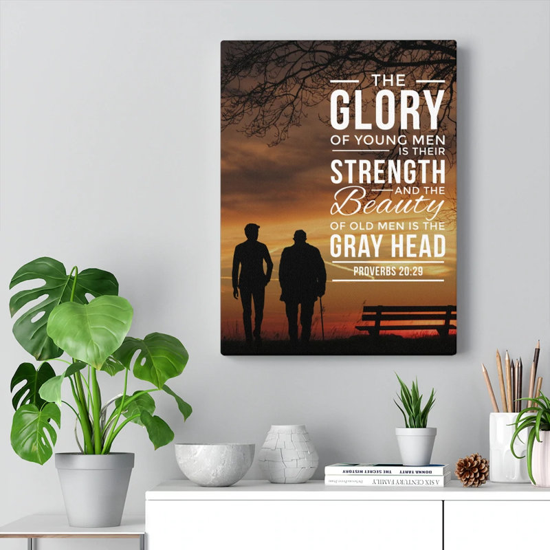 The Glory Of Young Men - Wrapped Canvas Print, 76cm H x 61cm W