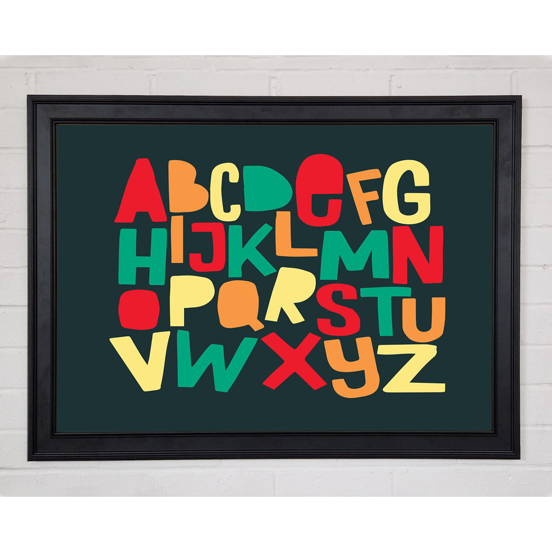 Das Alphabet Modern Gerahmter Druck