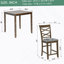 Ensemble de table de salle à manger à hauteur de comptoir 5 pièces en bois, table de salle à manger avec 4 chaises pour le salon, la cuisine et la salle à manger