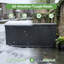 Coffret de rangement extérieur Jaxenor 330 gallons, très grand coffre de rangement étanche en résine pour coussins de terrasse, outils de jardin, accessoires de piscine et mobilier de jardin, noir