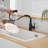Sink Faucet, Black Kitchen Faucets With Pull Out Sprayer, Bathroom Sink Faucets Mini Bar Prep Faucet