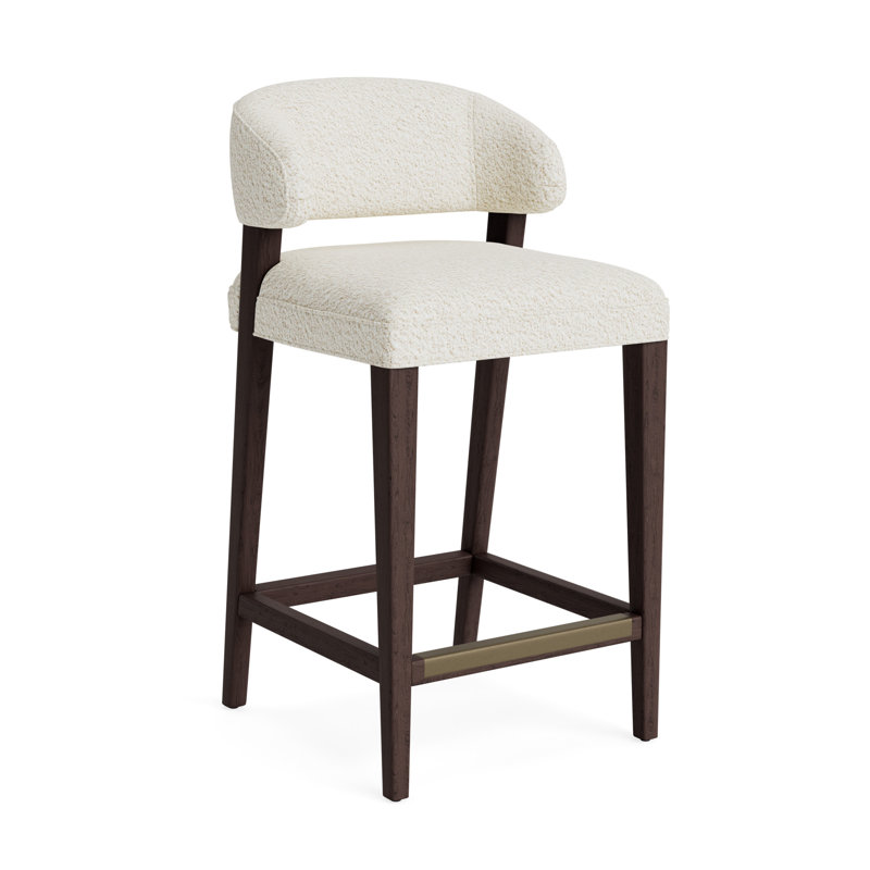 Keane Bar Stool, Berber - Cream, Java, Bar Stool (30” Seat Height)