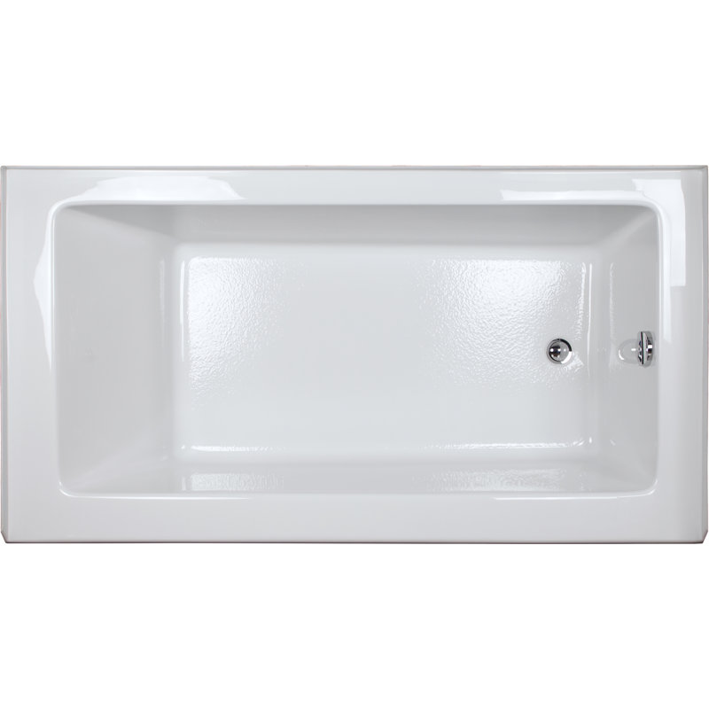 32'' x 60'' Alcove / Tile In Soaking Acrylic Bathtub, Right